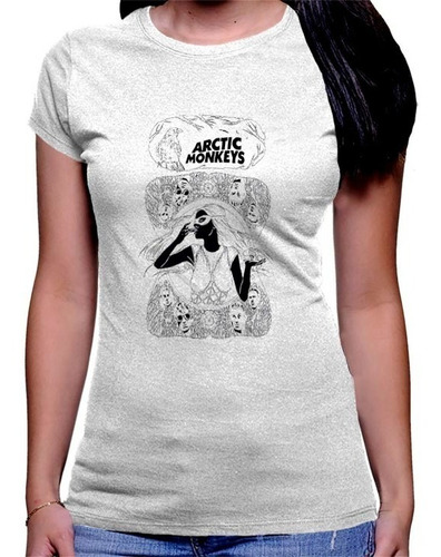 Camiseta Premium Dtg Rock Estampada Arctic Monkeys 02