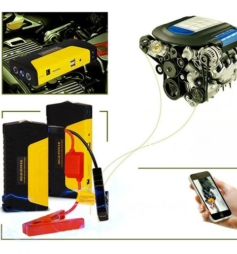 Arrancador De Auto + Compresor 12v - Powerbank