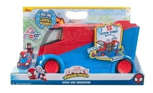 Vehículo Transportador Spidey And His Amazing Friends Personaje Spiderman