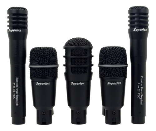 Superlux Microfone Drk A3c2 Drum Set Conjunto 5 Peças