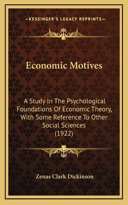 Libro Economic Motives: A Study In The Psychological Foun...