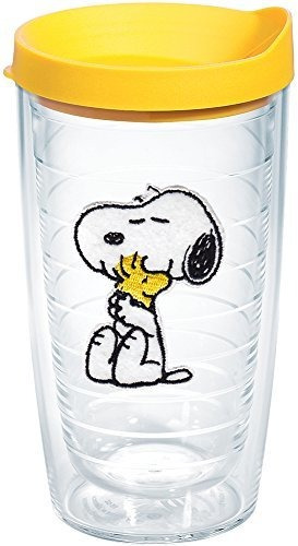 Tervis 1140867 Vaso De Fieltro De Maní Con Emblema Y Tapa Am