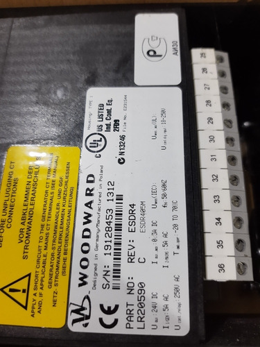 Relé De Proteção Diferencial De Corrente - Woodward Esdr 4