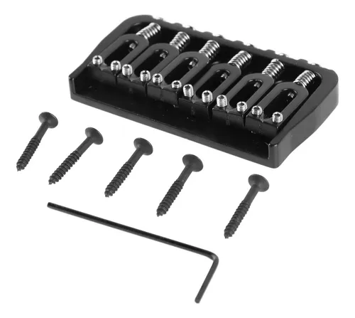Para Puente De Guitarra Eléctrica Negro Fijo De Metal