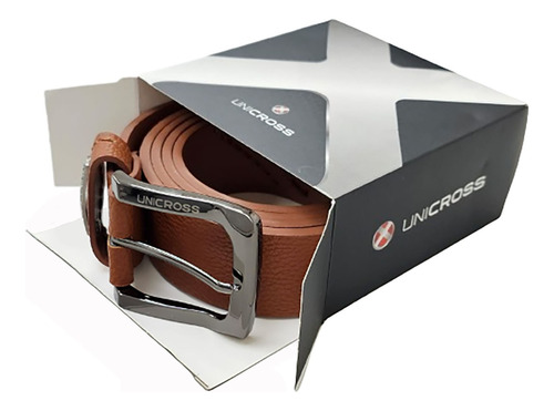 Cinturón Unicross Denim Original Importado Cuero Pu Premium