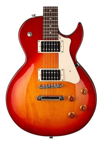 Guitarra Eléctrica Cort Cr100 Crs Les Paul Roja Sombreada