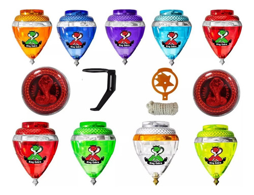 Pack 9 Trompos Profesionales King Cobra