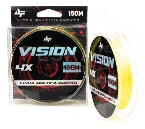 Linha Multi. Albatroz Vision 4x 0,16mm 20lbs 150m Amarela