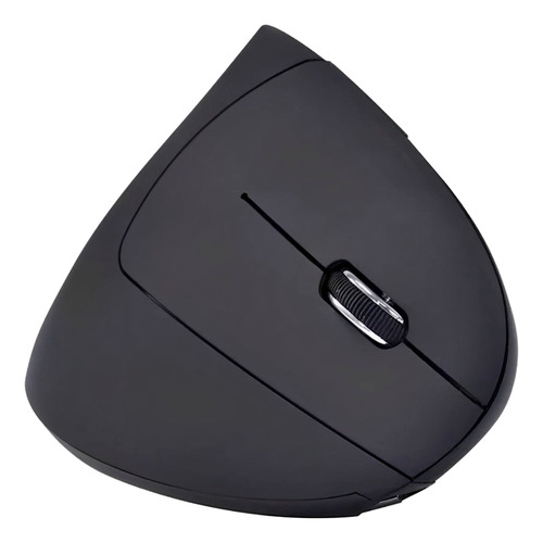 Mouse Sem Fio Vertical Recarregável Bluetooth Led Cor Preto