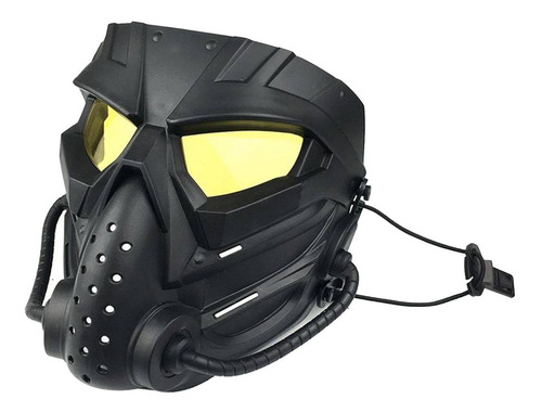 Imagen 2 de 12 de Máscaras Faciales Completas Juego De Caza Amarillo Negro