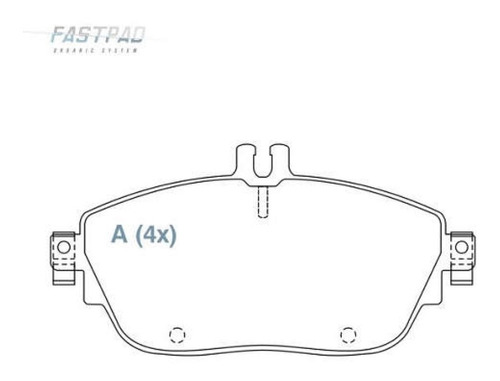 Pastilha Freio Diant Ceram Mb Classe Gla 2015/ Willtec Fp251