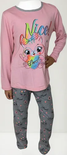 Pijama Niña Manga Larga Y Pantalón Algodón Modal