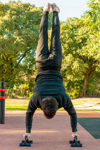 Imagen 6 de 9 de Barras Paralelas Push Up Entrenamiento Flexiones Pecho 100kg