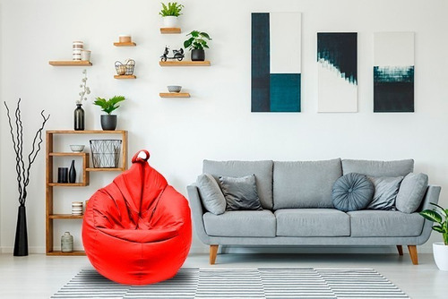 Sillones Puff,jumbo Tipo Oval+almohada Regalo,varios Colores