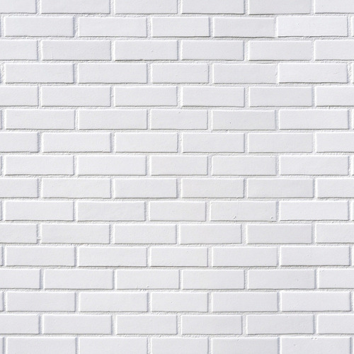 Papel De Parede Pedras Tijolinho Branco Vinílico