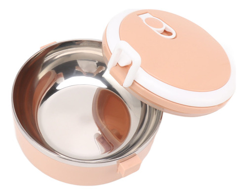 Isolamento De Recipiente De Almoço Rosa, Aço Inoxidável, Sil