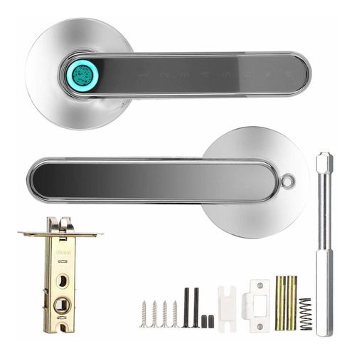 Smart Door Lock Bluetooth Door Handle Lock Biometric Fingerp