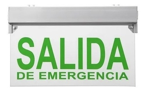 Cartel Salida De Emergencia Led Techo O Pared Pronto E.