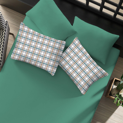 Jogo De Cama Queen São Paulo 3 Peças Verde Portallar - Verde