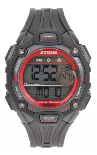 Reloj Stone Hombre Con Malla De Alarma Botones Digital