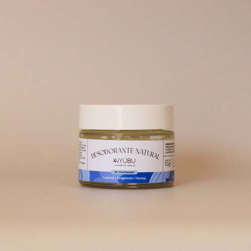 Desodorante Natural En Crema Nyübu - Pieles Sensibles - Lavanda + Bergamota + Naranja