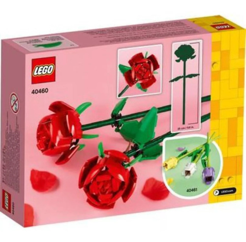 Lego 40460 Rosas 120 Peças 25cm 12x
