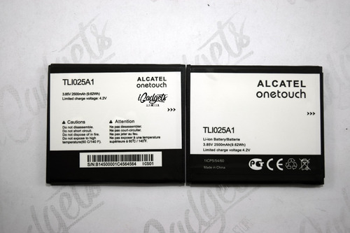 Bateria Alcatel Pixi 4 Ot5012 Ot5012g Tli025a1 2500mah 5.5
