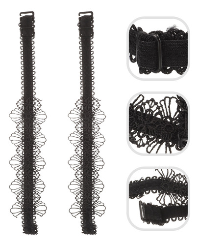 3 Pares De Correas De Zapatos Desmontables De Encaje Para Ci