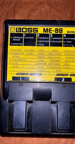 Pedalera Boss Me-88 Boss MĂșlti Efectos .pedal (Usado)