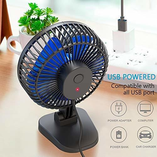 Ventilador Escritorio Usb Pequeño Silencioso Perfecto 3