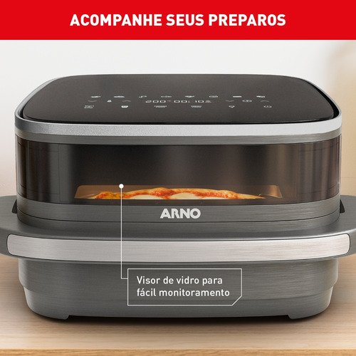 Fritadeira Sem Óleo Air Fryer Arno Easy Fry Extra Superfície Afp4 127v