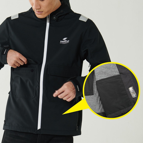 Campera Moto Rs Taichi Softshell Multi Parka Otoño-invierno