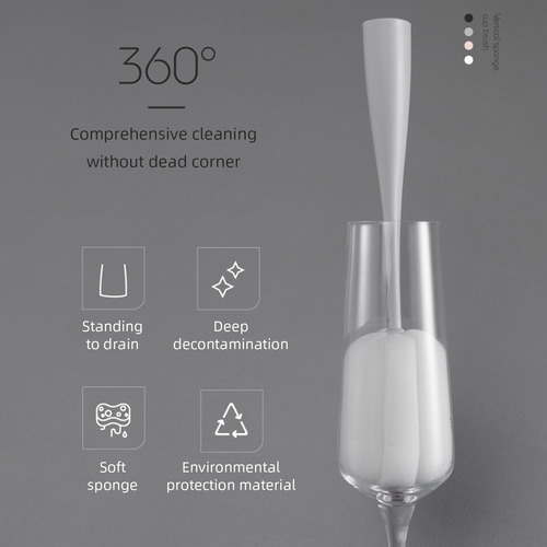 Cepillo De Cocina Para Vasos De Vidrio, Cepillo De Limpieza