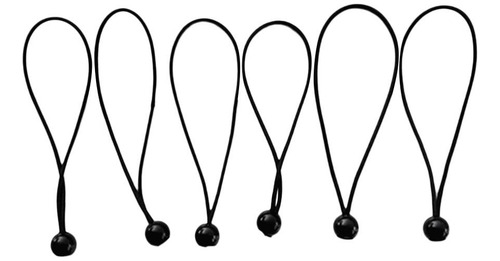 6 Piezas Tensor Reutilizable Tensor De Goma Negro
