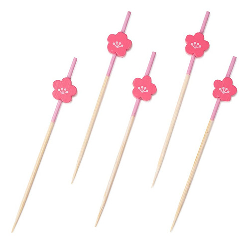 Pinchos De Madera Rosa 9 Cm 100 Unidades Desechables