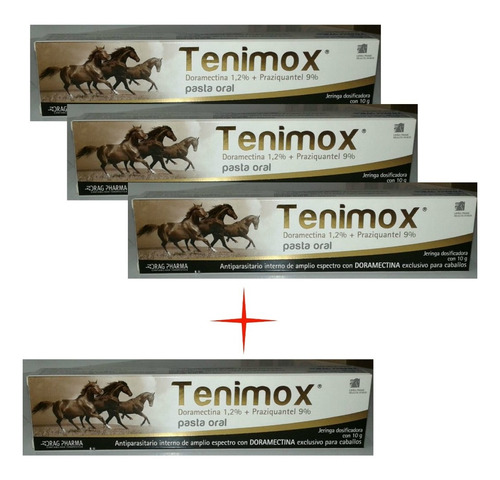 Tenimox® Promo 3+ 1 Antiparasitario Interno Con Doramectina 