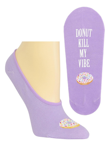 Hot Sox Calcetines Divertidos Con Forro Para Mujer, Donut Ki