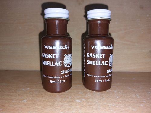 2 Gasket Shellac Liquido Marca Visbella Contenido 59 Ml 