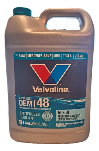 Refrigerante Valvoline Autos Electricos Al 50% 3.78l. L46