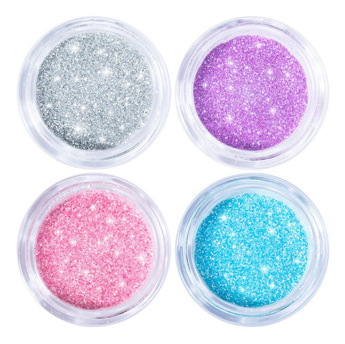 Glitter Biodegradable Phulula 4 Tonos Brillo Ojos Y Cuerpo