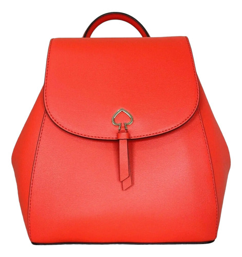 Kate Spade Adel Mochila Mediana Con Solapa Roja Bolsa Tote