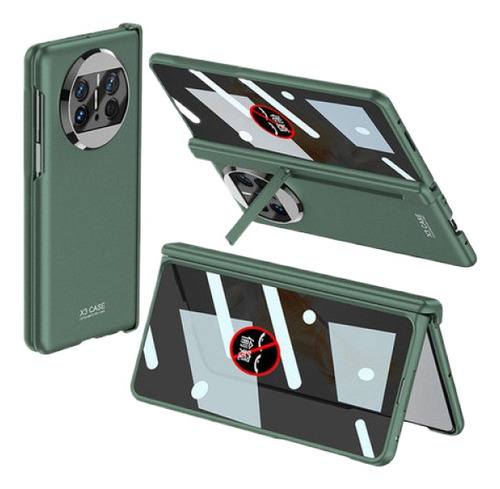 Funda Plegable Con Soporte Lateral Antiruido Para Huawei Mat