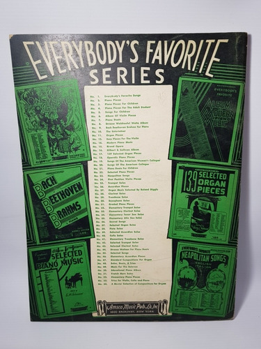 Imagen 2 de 8 de Antigua Partitura Everybody's Favorite Grand Opera Mag 56587