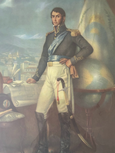 Cuadro San Martin Pintura Antonio Gonzales Moreno Oro