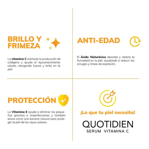 Imagen 5 de 7 de 2 X Serum Vitamina C + Ácido Hialurónico + Vitamina E