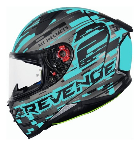 Capacete Fechado Mt Revenge 2 Ii Baye Azul Fosco