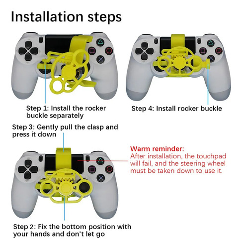 Controlador De Mando Mini Volante Para Juegos De Carreras Ps