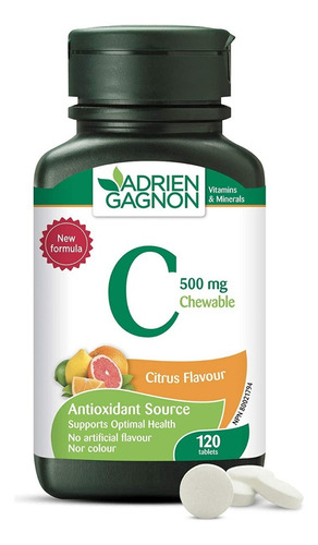 Vitamina C 120tab Adrien Gagnon - - Unidad a $1544