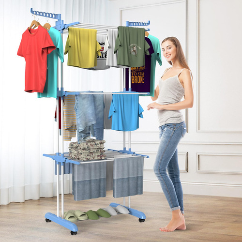 Tendedero Ropa Extensible Hogar Practico 4 Niveles Lau
