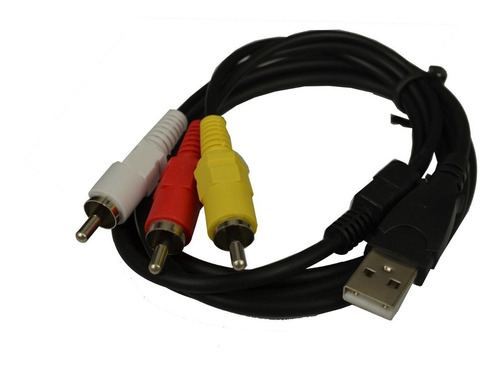 Imagen 1 de 1 de Male A Usb Cable Cable De Datos De Audio De Rca Video 2 3 1,